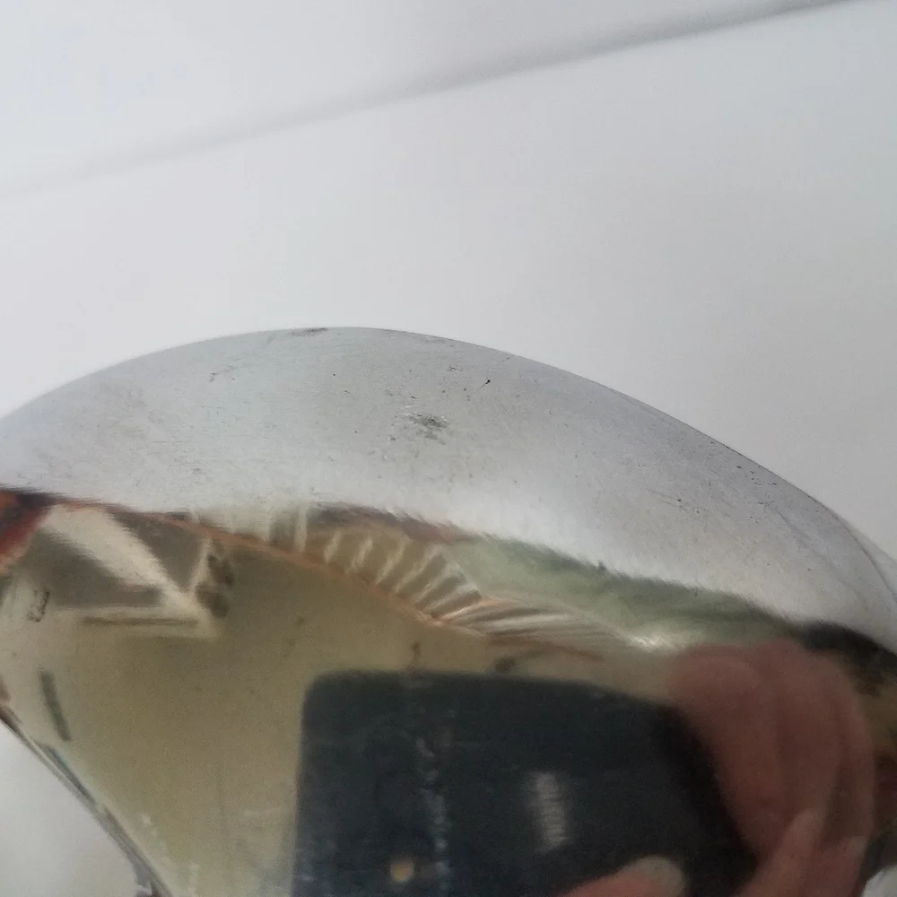 Silvertone Serving Utensils India Shell Inlay